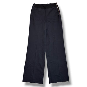 Kit and Ace Ponte Pants Womens 2 Black Wide Leg HR Career Cashmere Wool Stretch